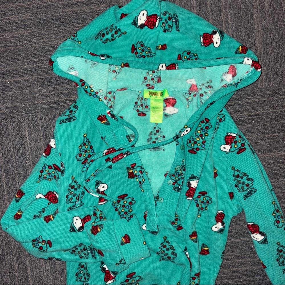 PEANUTS Snoopy Holiday Adult Onesie Pajamas